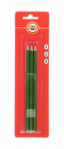Koh-i-noor tužka grafitová šestihranná č.3 /zelená set 3 ks