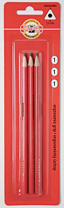 Koh-i-noor tužka grafitová trojhranná č.1/červená set 3 ks