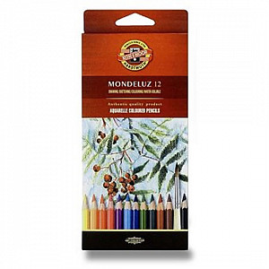 Koh-i-noor pastelky MONDELUZ akvarelové souprava 12 ks v papírové krabičce