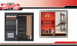 Koh-i-noor kreslířská umělecká souprava GIOCONDA 24 ks v plechové krabičce