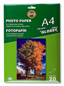 Koh-i-noor fotopapír A4 lesklý 150g 20 ks