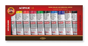 Koh-i-noor barvy akrylové souprava 10 ks x 40 ml