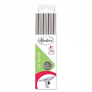 Pružný pečetní vosk Aladine - stříbrný 4 ks