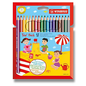 Pastelky STABILO Trio thick sada 18 ks v katronovém pouzdru