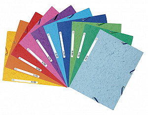 Spisové desky s gumičkou A4 prešpán 400 g/m2 - mix barev