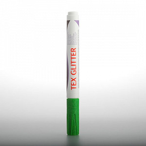 DARWI TEX GLITTER fixa na textil - Světle zelená 6 ml