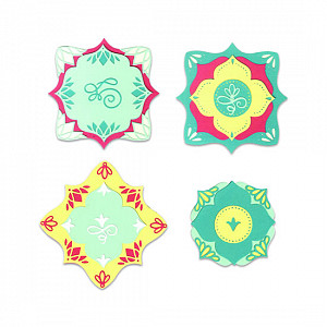 SIZZIX Thinlits vyřezávací kovové šablony - štítky