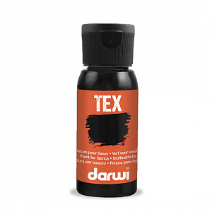 DARWI TEX barva na textil - Černá 50 ml