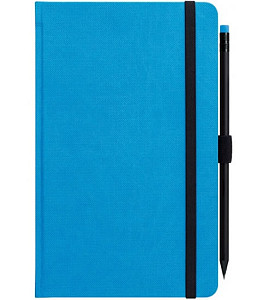Notes s tužkou - modrý