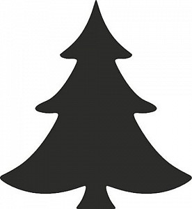 HEYDA ozdobná děrovačka velikost L - vánoční stromek 2,5 cm