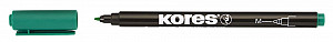 Kores K-MARKER Permanentní popisovač, tenký hrot M, zelený
