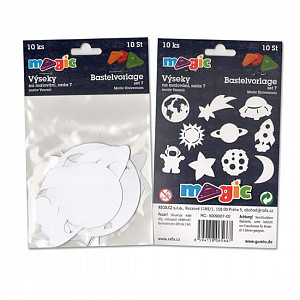 MAGIC papírové výseky na malování VESMÍR