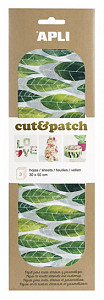 APLI Cut&Patch papír 30 x 50 cm - Listy zelené 3 ks