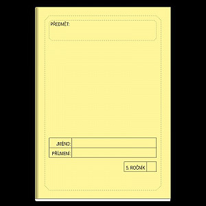 Školní sešit 5. ročník (žlutý)
