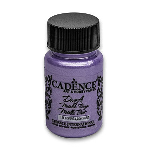 Metalická akrylová barva Cadence Dora Metalic - levadulová, lavander / 50 ml