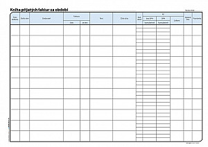 Kniha přijatých faktur, A4, 32 listů