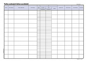 Kniha vydaných faktur, A4, 32 listů