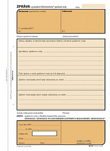 Zpráva o provedení kontroly spalinové cesty, A5, 100 listů, NCR