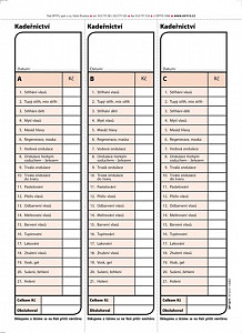 Kadeřnický blok, karbon, A5, 100 listů