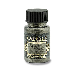 Metalická barva na textil Cadence Dora Textile - antracit / 50 ml