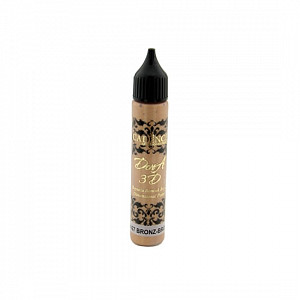 Metalická kontura a 3D barva Cadence Dora - bronz / 25 ml