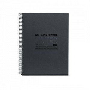 MIQUELRIUS poznámkový blok JUST BLACK A4, 120 listů, recykl linka černý