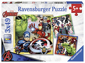 Puzzle Marvel Avengers/3x49 dílků
