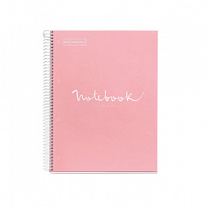 Miquelrius poznámkový blok Emotions A4, 90 g - tečky růžový