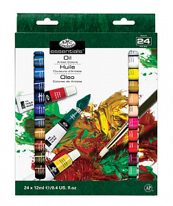 Royal & Langnickel Olejové barvy ARTIST 24x12ml + 2 štětce