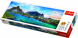 Panoramatické puzzle Lofoty, Norsko/500 dílků