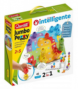 Jumbo Peggy jumbo pegs & pegboard - mozaika s velkými kolíčky