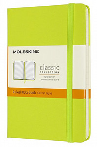 Moleskine Zápisník žlutozelený S, linkovaný, tvrdý