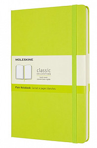 Moleskine Zápisník žlutozelený L, čistý tvdý