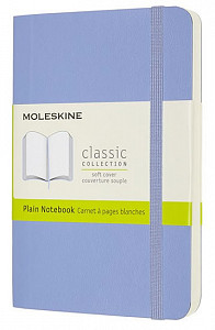 Moleskine Zápisník modrý světle S, čistý, měkký