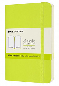 Moleskine Zápisník žlutozelený S, čistý, měkký