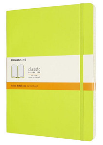 Moleskine: Zápisník měkký linkovaný žlutozelený XL