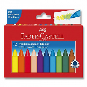 Faber - Castell Voskové pastelky Grip Wax 12 ks