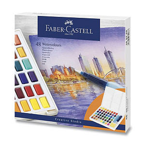 Faber - Castell Vodové barvy s paletou 48 ks
