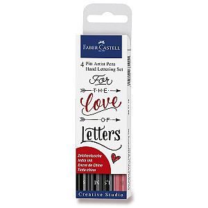 Faber - Castell Popisovač Pitt Artist Pen Handlettering 4 ks