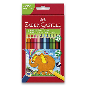 Faber - Castell Pastelky trojhranné Extra Jumbo 12 ks