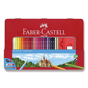 Faber - Castell Pastelky šestihranné - dárkový box 48 ks
