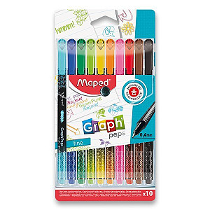 Maped - Liner Graph Peps Deco 0,4 mm - mix barev 10 ks