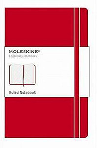 Moleskine Zápisník červený L, linkovaný, tvrdý