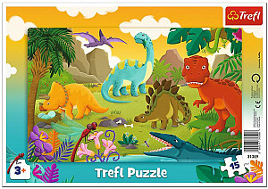 Puzzle: Dinosauři 15 dílků
