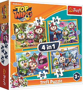 Puzzle: Top Wing: Akademie 4v1 (12,15,20,24 dílků)