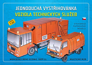 Vozidla technických služeb - Stavebnice papírového modelu