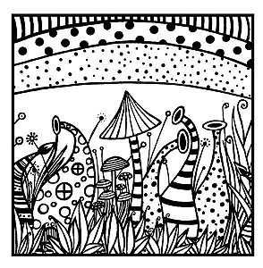 CERNIT polymerová textura - příroda 90 x 90mm