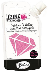 IZINK diamantová barva 24 CARATS 80ml / růžová