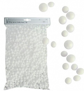 Kuličky z polystyrenu 15g -  bílé 2 mm