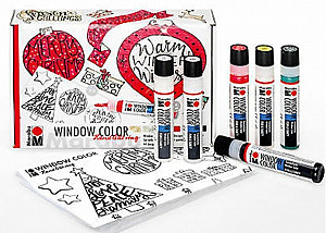 Marabu sada okeních barev - Vánoční písmo